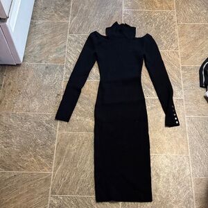 Karen Millen Black Long Sleeve Dress